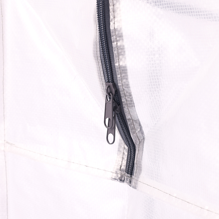 Heavy-Duty Clear Transparent White BOPP Woven Laminated PP Moving Shopping Bags with Zipper