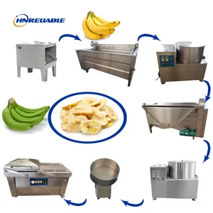 Semi-automatic Banana Chips Production Line Making Unit Equipment Small Scale Plantain Chips Making Machine