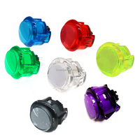 Effacer Sanwa 30MM 24MM jeu Arcade boutons poussoirs commutateurs Durable ferme matériel électronique distributeurs automatiques méthodes de paiement de pièces