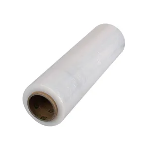 Goede Trek Lldpe Hand Stretch Wrap Film Clear Plastic Verpakking Zachte Stretch Wrapping Film