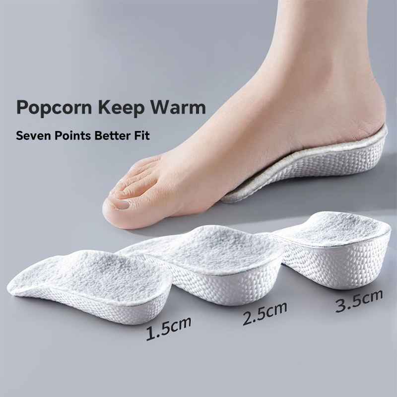 Functional Inserts Functional Winter Half Heel Increasing Insole Plantar Fasciitis Inserts ...