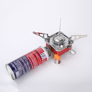 Wholesale <strong>Mini</strong> Outdoor Portable Folding Square Butane BBQ <strong>Gas</strong> Canister Iron Stainless Steel Camping <strong>Gas</strong> Stove - Product Image 6
