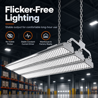 Projecteurs linéaires anti-éblouissement 100W 200W 300W à faible indice UGR LED pour entrepreneurs électriques, usines, ateliers, entrepôts, parkings