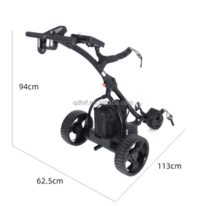 Chariot de golf électrique tout-terrain à 3 <span class=keywords><strong>roues</strong></span>, double mode, anti-basculement, télécommande, chariot à pousser en aluminium léger et durable - Product Image 4