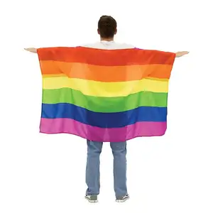 Оптовая продажа, Заказные радужные флаги, трансгендерные 90 см * 150 см, флаг тела для LGBT с рукавами