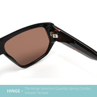 QSKY 2026 Lunettes de soleil polygonales rétro vintage surdimensionnées unisexe, polarisées TAC UV400, ODM OEM, lunettes de soleil tendance