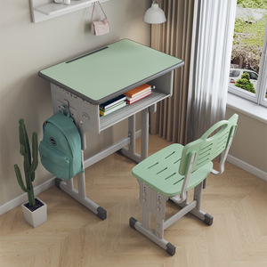 Modern School-Specified Children's Desk Chair Set for Primary School Students Durable Cold-Rolled Steel Height <b>Adjustable</b> Home - Product Image 6
