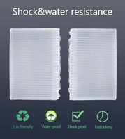 Sac de protection pour écran d'ordinateur gonflable, colonnes d'air, coussin à bulles, résistant aux chocs, imperméable, matériau PA+PE, transparent