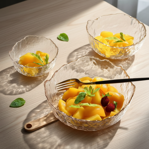 Bol en verre personnalisé avec logo couleur, style <span class=keywords><strong>zen</strong></span> asiatique, qualité alimentaire, écologique, design rustique original pour Noël et la maison (vente en gros) - Product Image 1