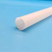 Profilé LED d'extrusion encastré anti-éblouissement en PC transparent prismatique pour éclairage intérieur moderne et couvercles de luminaires linéaires