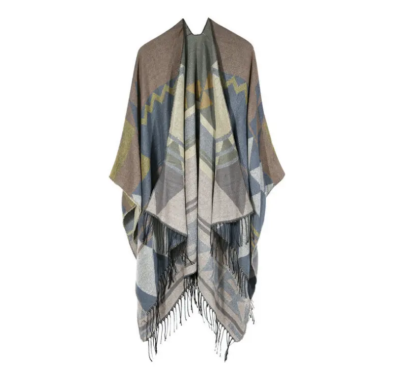 Delle Donne <span class=keywords><strong>di</strong></span> Modo <span class=keywords><strong>di</strong></span> Autunno Plaid in Cashmere Classico Britannico Reticolo Triangolo <span class=keywords><strong>Sciarpa</strong></span> Scialle