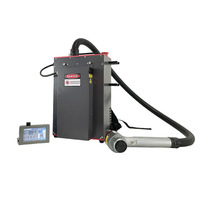 Machine de nettoyage au laser à fibre portable de 300 W avec refroidissement par air pour l'élimination de la rouille sur l'acier inoxydable, le métal, le bois, l'aluminium et le PVC
