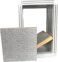 Feuille d'aluminium rectangulaire double face |   Performances résistantes au feu pour les systèmes de conduits de ventilation des hôpitaux et des écoles