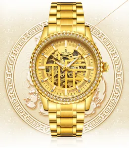 Großhandel tourbillon uhren 1000-Shanghai Uhren Mechinical Watch Aoto matic Preis 1000 Gold Schlechteste Tourbilion New Square Schöne Männer Super Copy Armbanduhren