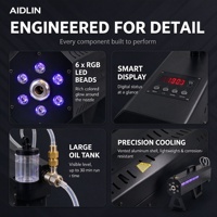 Pistolet à fumée LED portable de haute qualité 1500W, coque métallique, grand volume de fumée, machine à effets de scène pour événements, fêtes et clubs