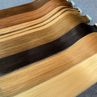Naturel Invisible Remy Double Dessiné Bande Ins 100% Cheveux Humains Noir 613 Miel Blonde Chocolat Brun Ombre Bande dans l'extension de cheveux