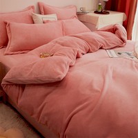 Ensemble de couette en velours housse de couette en flanelle moelleuse ensembles de housse de couette Art de la ferme couverture de lit Sherpa peluche floue ensemble de literie draps
