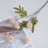 Chrysanthèmes artificiels de haute qualité faits à la main en soie multicolores à 5 têtes, fleurs artificielles naturelles de qualité supérieure, marque XinQi