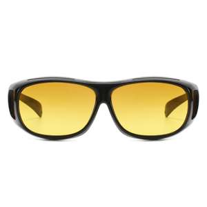 แว่นตาขับรถกลางวันกลางคืนแบบโพลาไรซ์ แว่นกันแดดป้องกันแสงสะท้อนสำหรับผู้ชายผู้หญิง แว่นกันแดดแบบพันรอบการมองเห็นในเวลากลางคืนความละเอียดสูง - Product Image 3