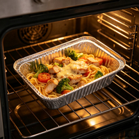 Plaque de cuisson rectangulaire jetable en aluminium épais, écologique et de qualité alimentaire, pour gâteaux et pâtisseries