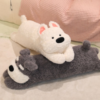 Peluche West Highland White Terrier, chiot en peluche, animal en coton PP, hauteur 100-150 cm, super confort pour la Saint-Valentin
