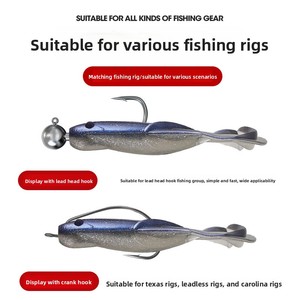Leurre souple flottant en TPE pour surface, type <span class=keywords><strong>popper</strong></span>, 7cm 7g, ciblant le <span class=keywords><strong>black</strong></span> <span class=keywords><strong>bass</strong></span> et le poisson mandarin, avec 6 hameçons - Vente en gros - Product Image 5