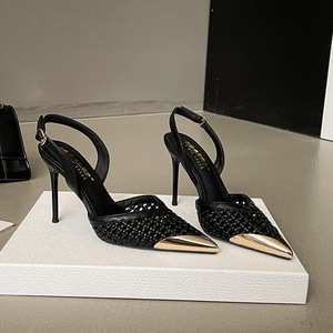 Zapatos Elegantes para Mujer, Nuevas Sandalias Tejidas con Diseño Calado para Verano, Zapatos de Tacón Cómodos y con Estilo - Product Image 5