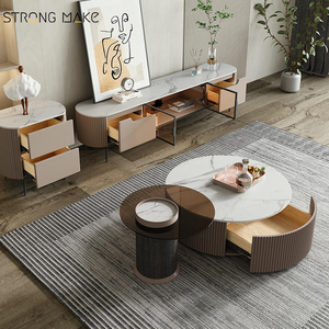 <span class=keywords><strong>Mueble</strong></span> de TV Moderno y Lujoso de Color Blanco, Mesa de Centro, <span class=keywords><strong>Mueble</strong></span> para Televisión y Soporte para TV, <span class=keywords><strong>Mueble</strong></span> de TV para Sala de Estar - Product Image 4