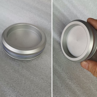 Manija de cristal de ducha de acero inoxidable resistente, tirador oculto Circular de aleación de aluminio, mango de puerta deslizante de vidrio