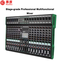 Console de mixage audio professionnelle 16 canaux, mixeur numérique, 99 effets DSP, Bluetooth 5.0, USB, alimentation fantôme 48V, conférence, scène