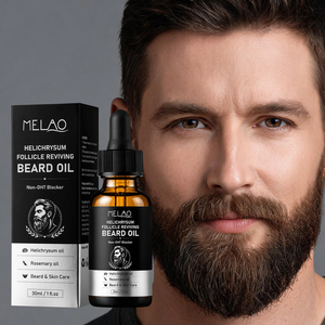 Aceite para Barba Vegano Natural de Helichrysum ODM, No Bloqueador de DHT, Revitalizante de Folículos, Cuidado del Cuero Cabelludo y la Piel, Suavizante de Barba para Hombres - Product Image 1