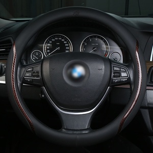 <span class=keywords><strong>Protector</strong></span> <span class=keywords><strong>de</strong></span> Volante <span class=keywords><strong>de</strong></span> Coche <span class=keywords><strong>de</strong></span> Lujo al por Mayor 2026, Universal <span class=keywords><strong>de</strong></span> 14.5-15 Pulgadas, Transpirable, <span class=keywords><strong>de</strong></span> Cuero Nappa - Product Image 4