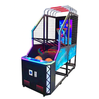 Vente directe usine : Machine d'arcade de basket-ball électronique à tir, à monnayeur, écran LCD 55 pouces, couleur personnalisable, 110V/220V 450W, toutes versions
