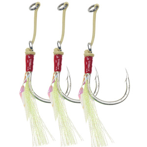 Hameçon en acier à haute teneur en carbone pour la pêche en mer, leurre pour morue, hameçon de jigging avec design à rainures de sang - Product Image 5