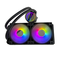 Ventilateur de refroidissement liquide pour processeur AIO Manmu 120 mm ARGB avec roulement fluide 4 broches PWM 12 V pour boîtier d'ordinateur de jeu
