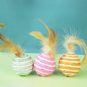 Sisal Ball <b>Cat</b> Toy Durable Chew Toy For <b>Cats</b> All Seasons Pet Plaything - Product Image 3