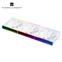 Ventiladores ARGB de 120 mm con flujo de aire hacia delante Thermalright TL-M12Q en color blanco para cajas de PC para juegos