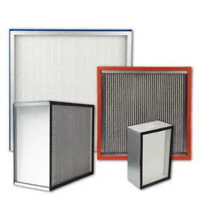 reasonable price hepa air purifier filter aluminum frame deep pleat box filter air hvac hepa filter