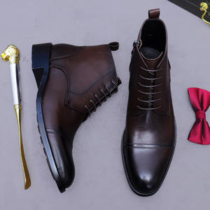 Zapatos de Hombre para Otoño 2025, Nuevos Zapatos de Vestir Formales de Cuero Genuino, Zapatos de Novio para Boda, Estilo Británico, Suela Suave, con Cordones, Tipo Derby - Product Image 2