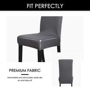 Bọc Ghế Kẻ Sọc Màu Trơn Đàn Hồi Số Lượng Lớn 140gsm Bọc Ghế Co Giãn Vải Thun Gia Đình Cho Ghế Parson - Product Image 5