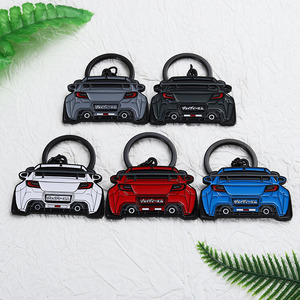 Desain Gratis Pembuatan Kustom Gantungan Kunci Logam Hitam Pewarnaan Khusus Paduan Seng Logo Mobil Truk Otomatis Gantungan Kunci Mobil - Product Image 6