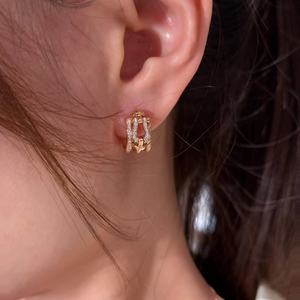 2026 Trend Ürün Kadınlar İçin Lüks Tasarımcı Moda Takı, Küpe Takı Kadınlar, At Nalı Küpe Üreticisi Toptan Satış - Product Image 6