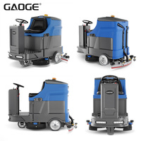 Autolaveuse commerciale GAOGE F860 à batterie, autoportée, avec balai de 1080 mm pour centre logistique