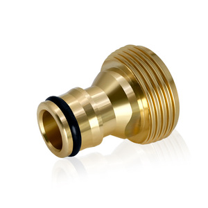 All Copper Male Thread <b>Adapter</b> 11mm Garden Hose Connector For Water Use With <b>Plug</b> In Connection - Product Image 1