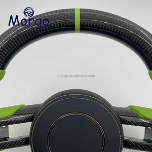 Volant en cuir véritable en fibre de carbone personnalisable pour Mustang, compatible avec les modèles 2015, 2016, 2017, 2018, 2019, 2020, 2021, 2022 - Product Image 5