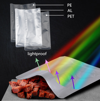 Sacs en aluminium pour scellage sous vide de qualité alimentaire, argentés et occultants, pour le stockage à long terme de mélanges secs et d'épices