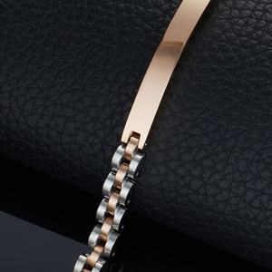 Pulsera Personalizada para Hombre, de Lujo, Resistente al Deslustre, Chapada en Oro de 14k y 18k, de Acero Inoxidable 316l - Product Image 3