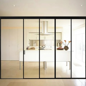 Sistema Scorrevole a Scomparsa in Vetro e Lega di Alluminio Moderno con Isolamento Termico per Esterni di Case, Hotel e Ville, Doppio Vetro Temperato - Product Image 6