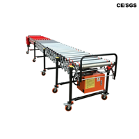 Convoyeur à rouleaux pliable en acier inoxydable, personnalisé, OEM, robuste, mobile, non motorisé, flexible et extensible