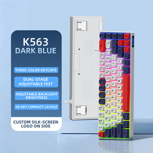 <span class=keywords><strong>Clavier</strong></span> à membrane filaire mini Keywin OEM, disposition personnalisée, 68 touches, couleurs mélangées, éclairage LED, pour <span class=keywords><strong>ordinateur</strong></span> de <span class=keywords><strong>bureau</strong></span>, jeux - Product Image 1